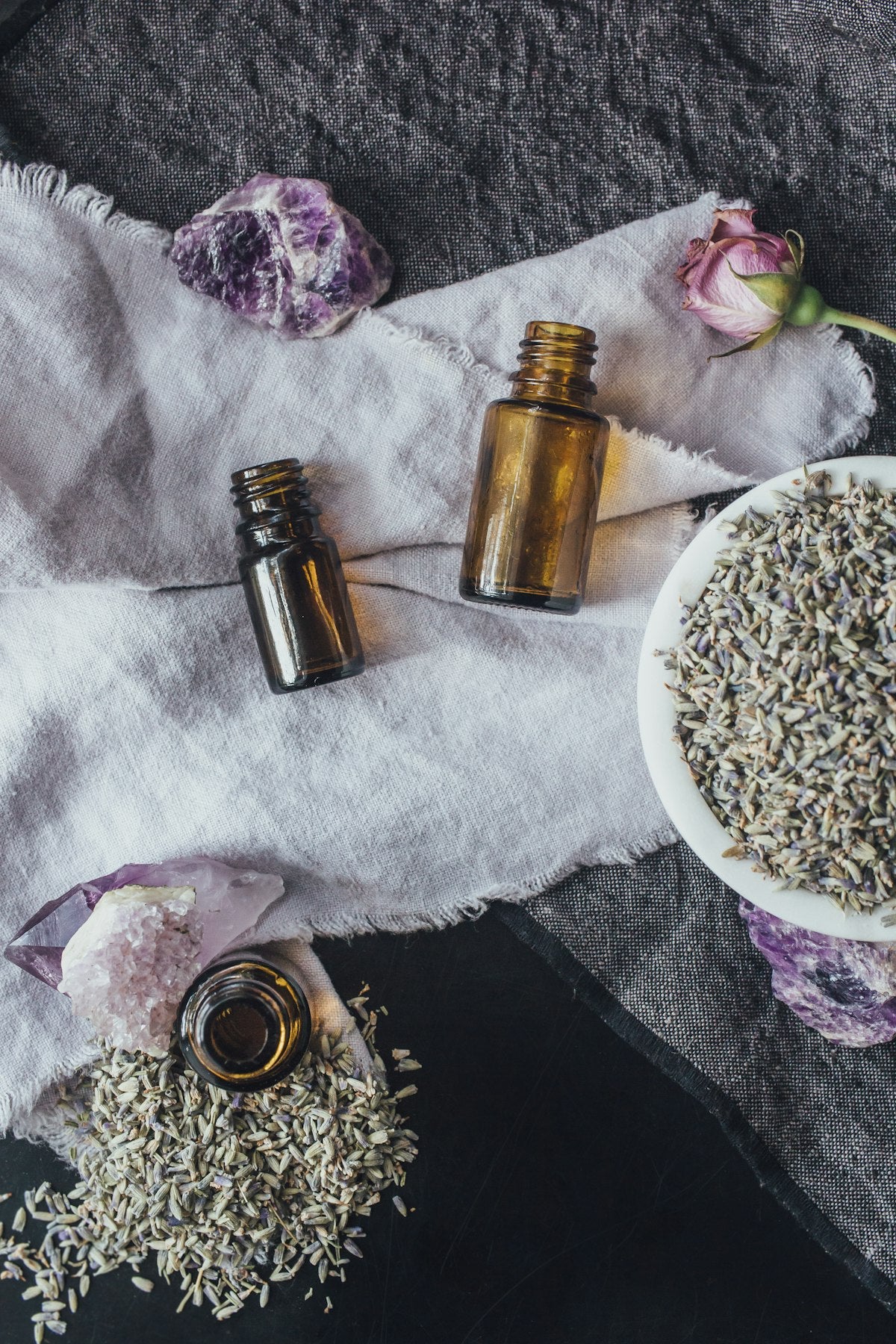 Aceite esencial de lavanda para aromaterapia